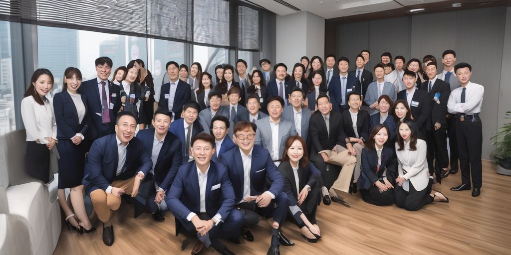 business professionals in Seoul